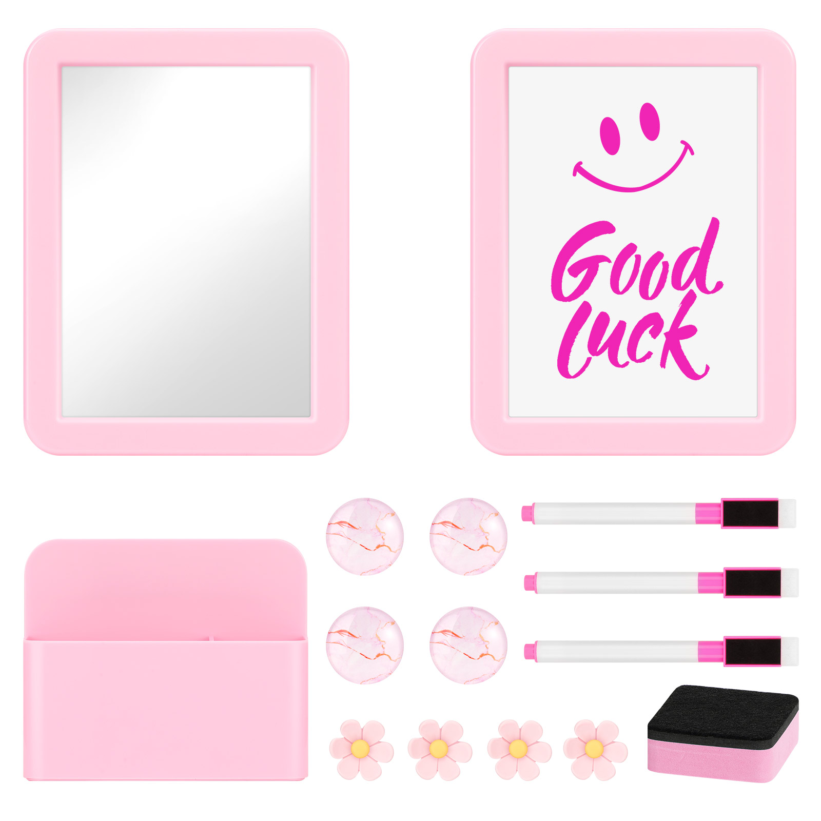Pen Holder Magnetic - 15Pcs Locker Accessories Kit Magnetic Mirror