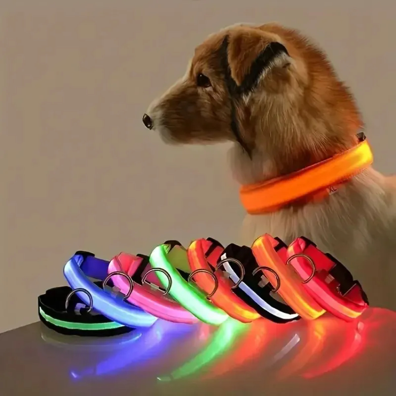 Tech Dog Accessories - Nylon LED Night Safety Flashing Glow