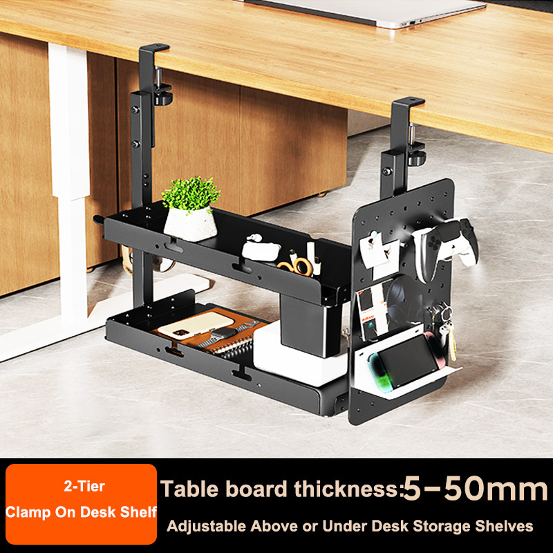 Tech Desktop Accessories - Clamp-on 14 inch Above Below Desk