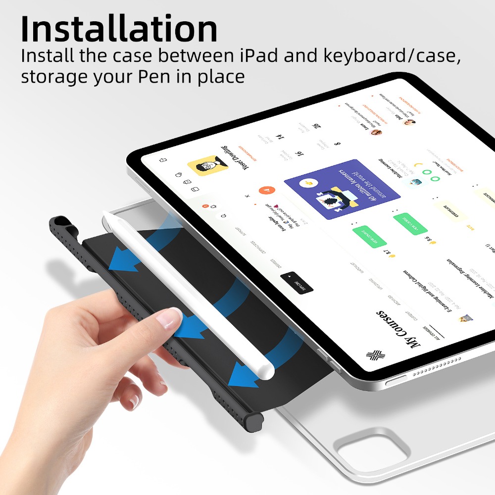Pen Holder Magnetic - Pencil Holder for Apple Pencil 2