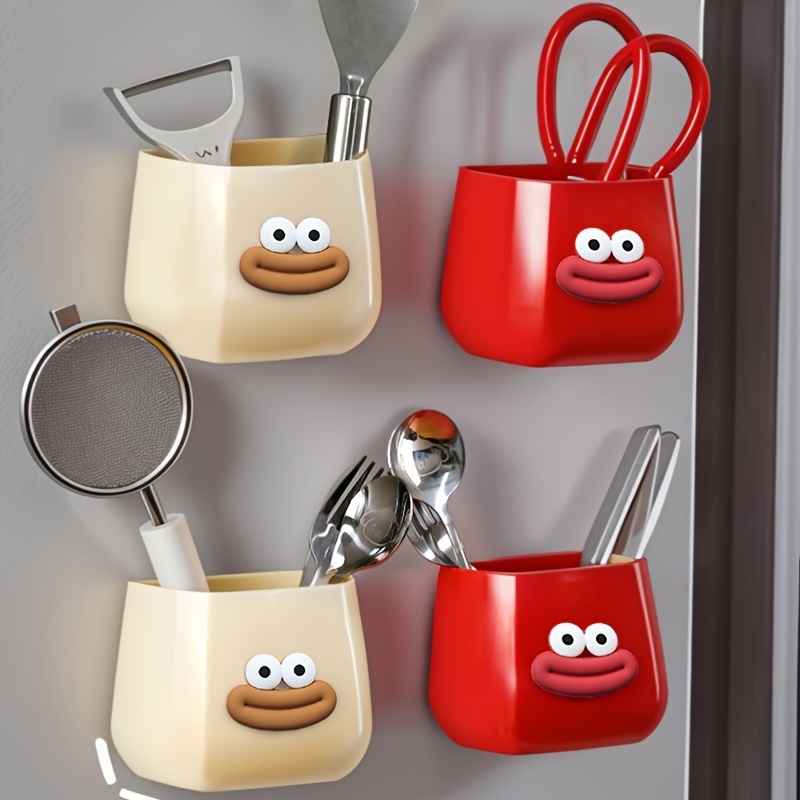Pen Holder Magnetic - Pen holder, magnetic absorption, storage box,