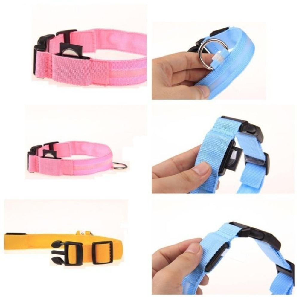 Nylon Reflective LED Dog Colla - Tech Dog Accessories ulasan dan harga