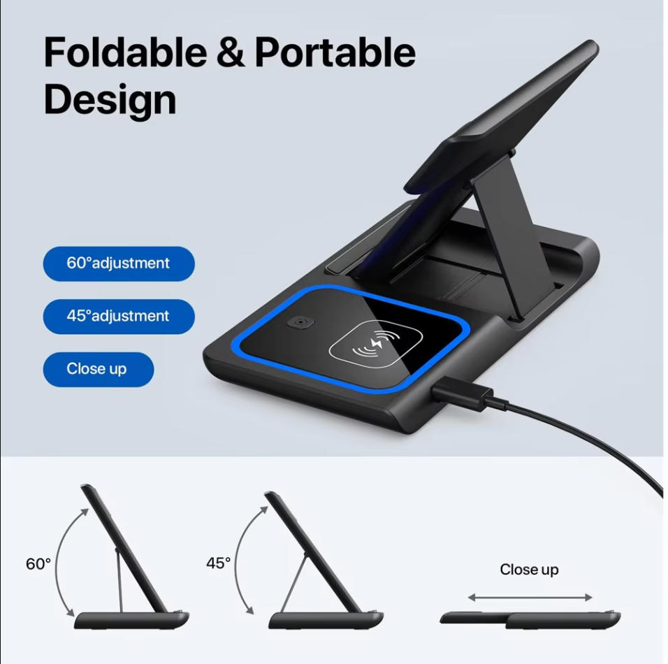 Fast Wireless Charger Charging - Wireless Charger 3 In 1 ulasan dan harga