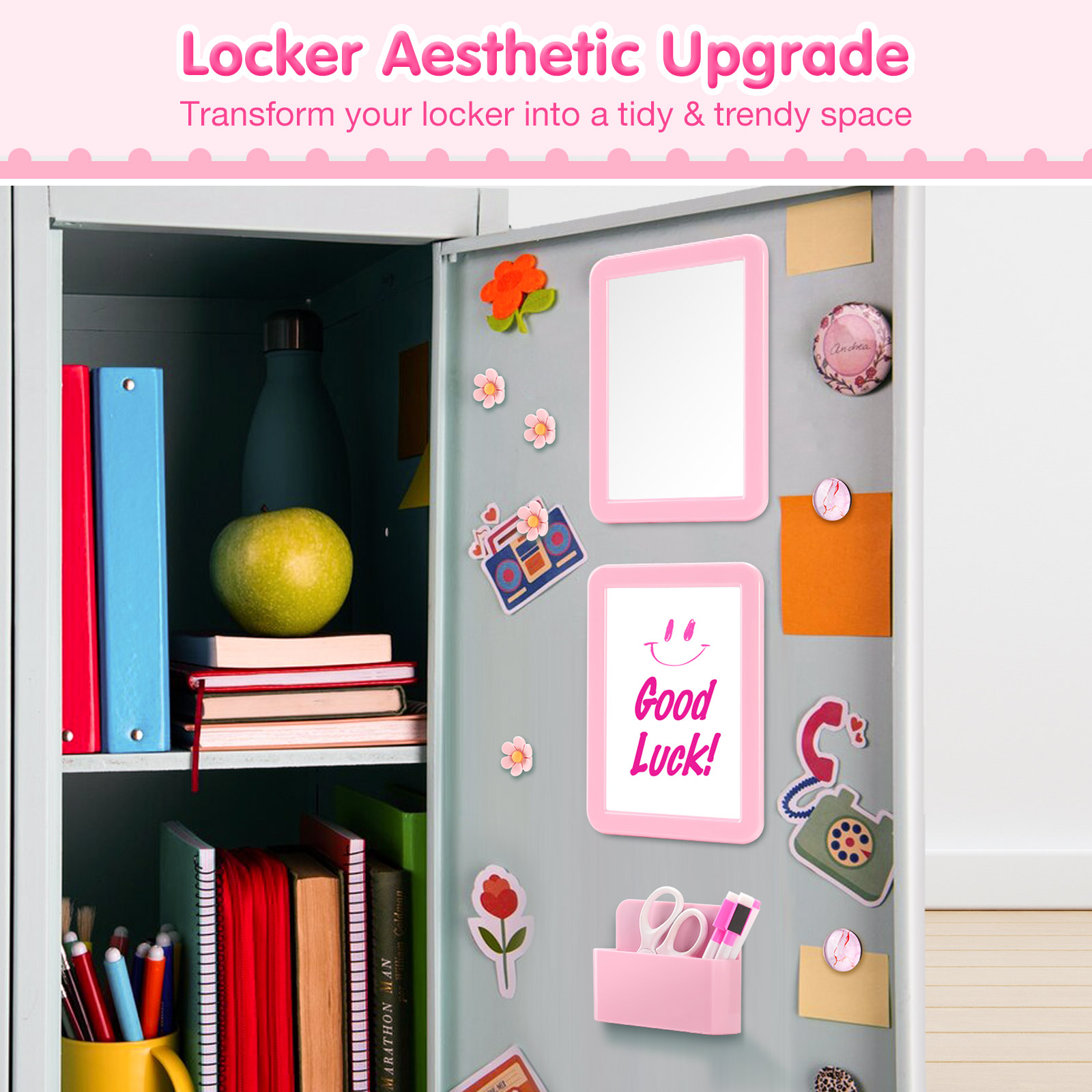 15Pcs Locker Accessories Kit M - Pen Holder Magnetic ulasan dan harga