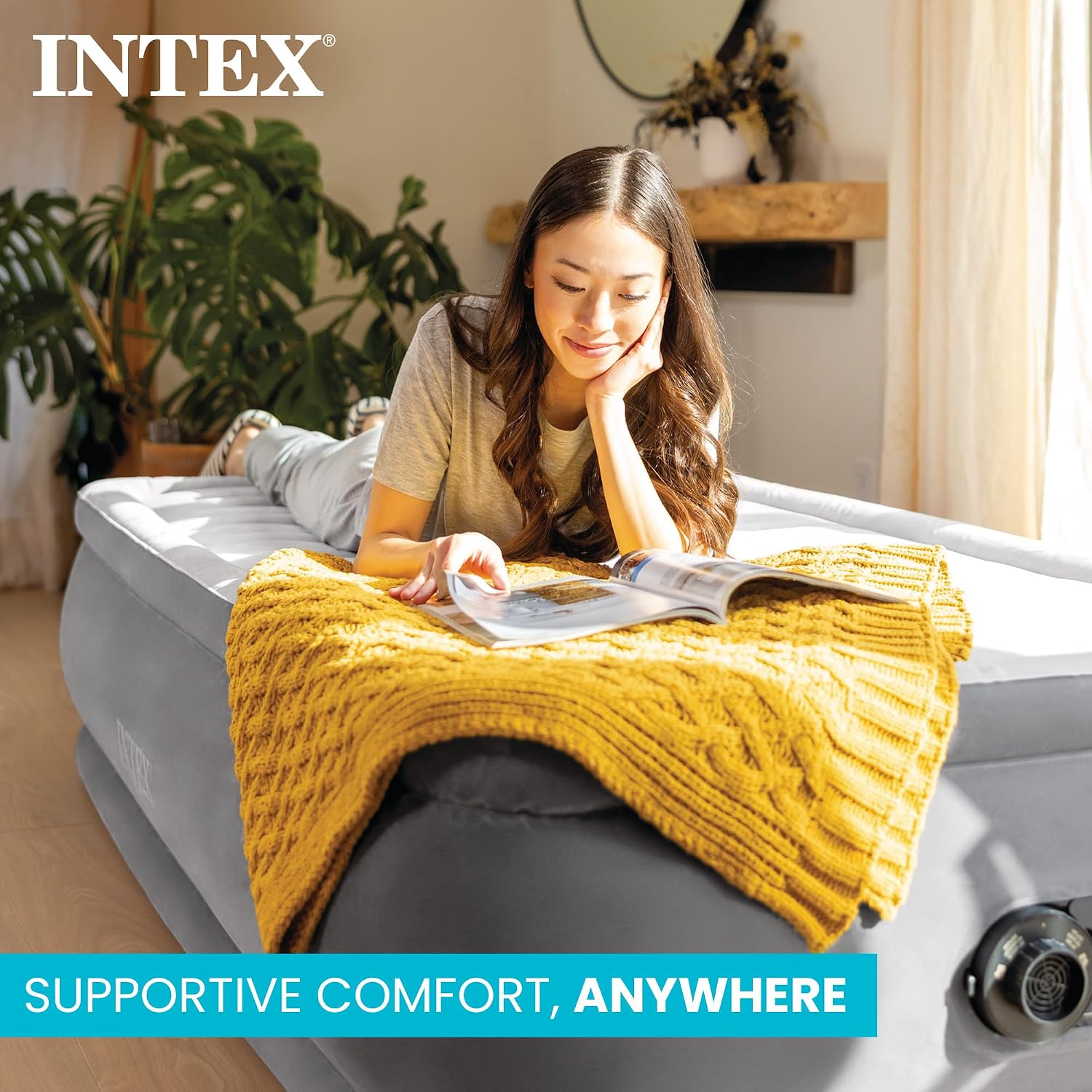 Queen Air Mattress with Built- - Tech Queen ulasan dan harga