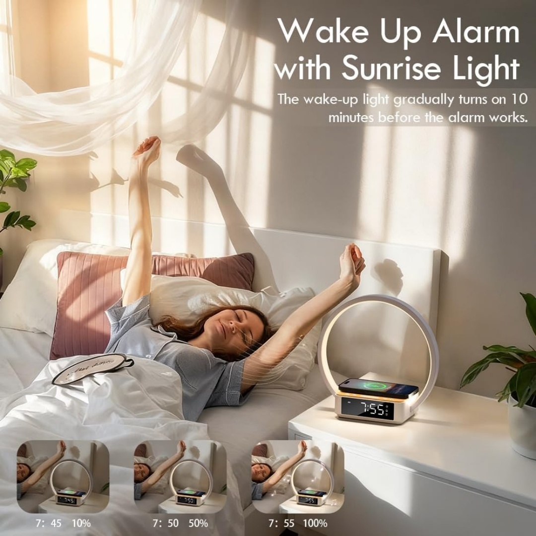WILIT Touch Bedside Lamp with  - Wireless Charger 3 In 1 ulasan dan harga