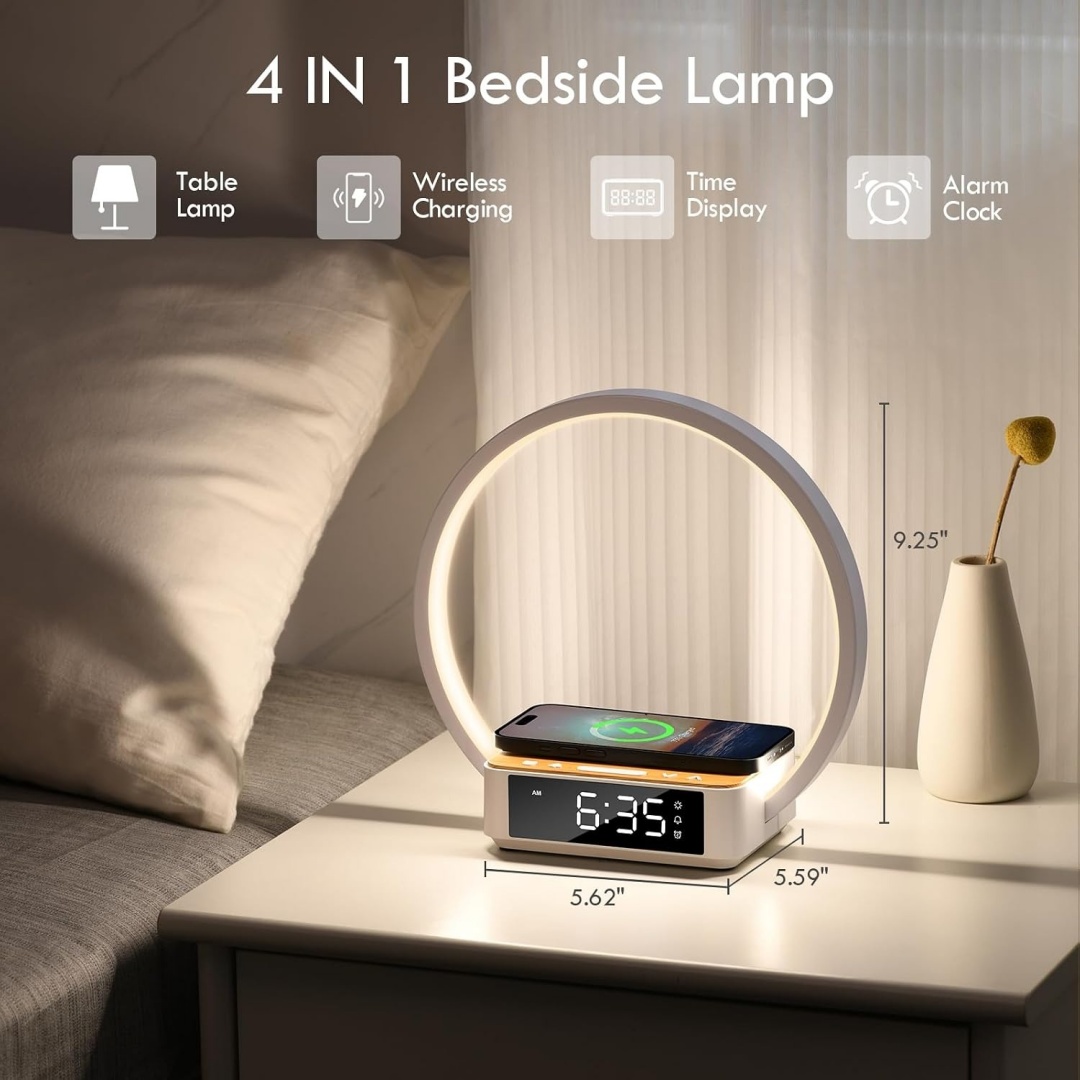 WILIT Touch Bedside Lamp with  - Wireless Charger 3 In 1 ulasan dan harga
