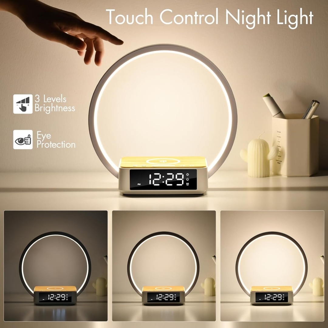 WILIT Touch Bedside Lamp with  - Wireless Charger 3 In 1 ulasan dan harga