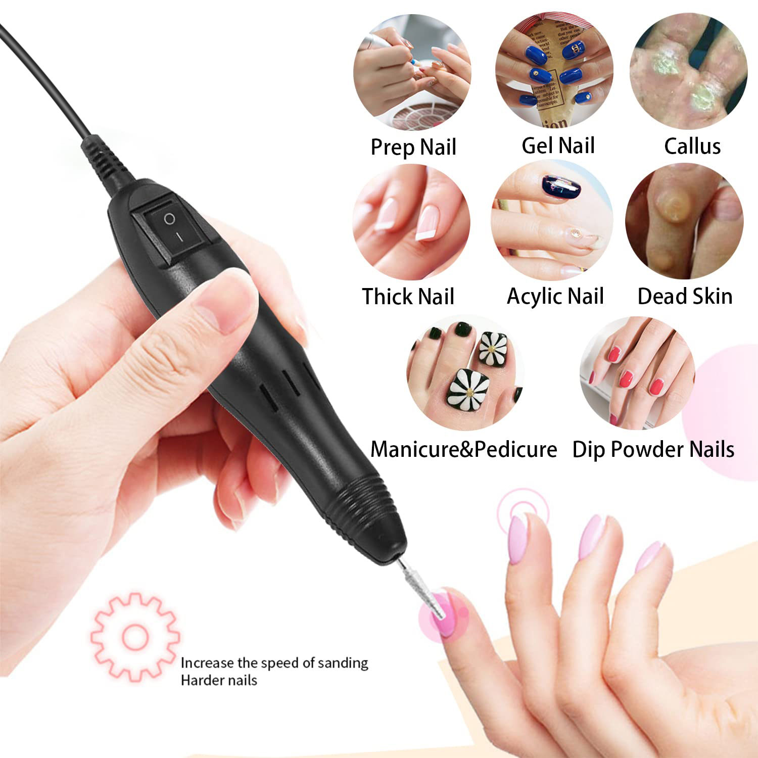 Nail Drill Machine 20000RPM Pr - Tech Acc ulasan dan harga