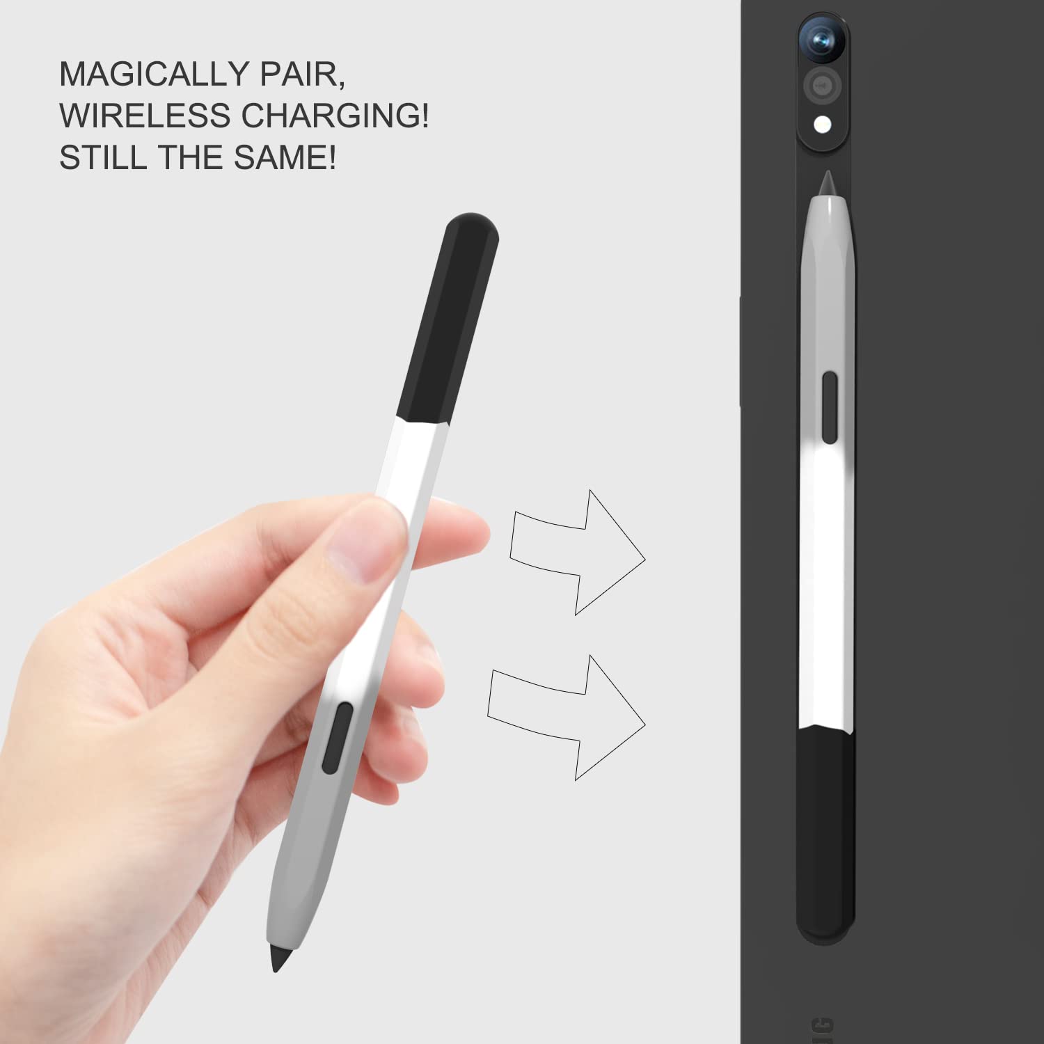 Silicone Sleeve Case for Samsu - Pen Holder Magnetic ulasan dan harga