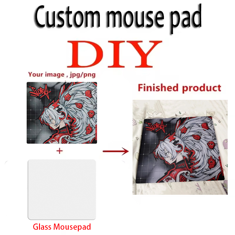 Customized Glass Mouse Pad DIY - Tech Desktop Accessories ulasan dan harga
