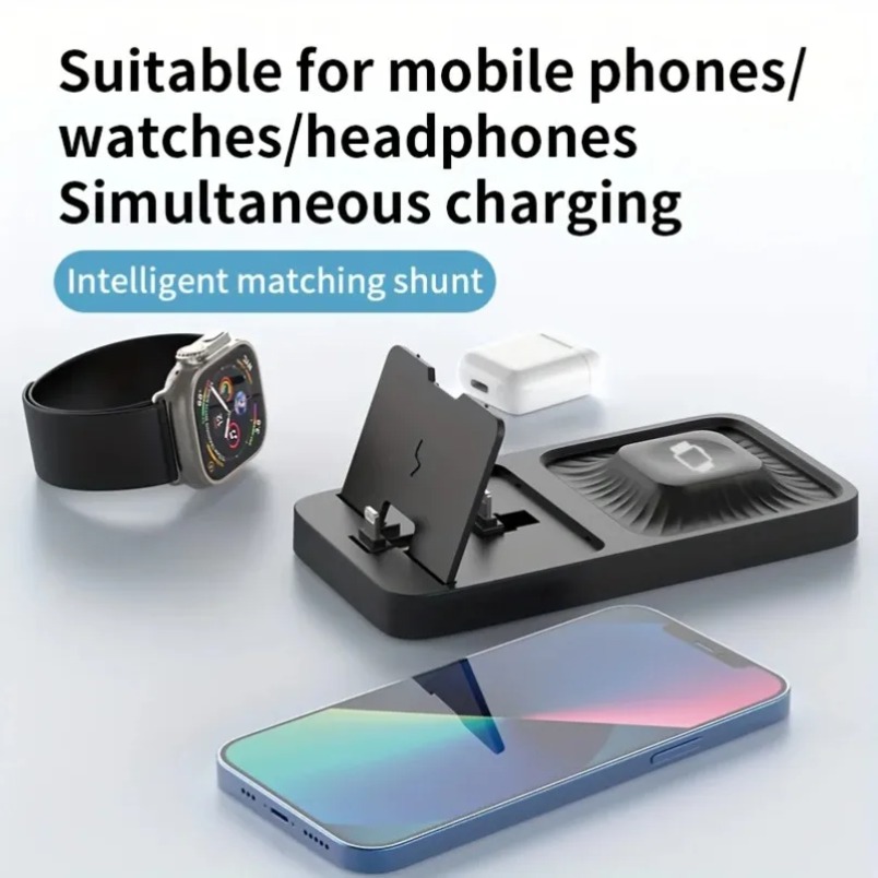 3 in 1 Wireless Charger Stand  - Wireless Charger 3 In 1 ulasan dan harga