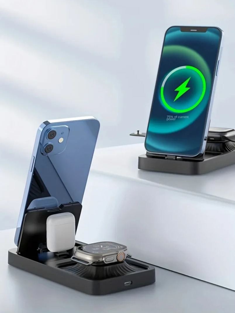 3 in 1 Wireless Charger Stand  - Wireless Charger 3 In 1 ulasan dan harga