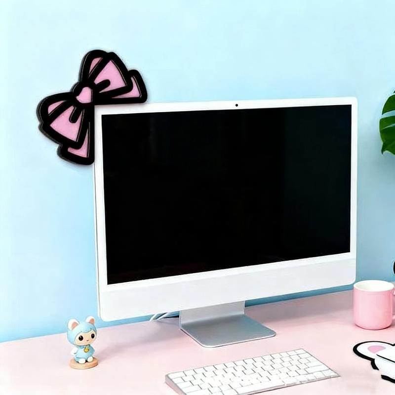 New 1/2Pcs Wooden Bowknot PC A - Tech Desktop Accessories ulasan dan harga