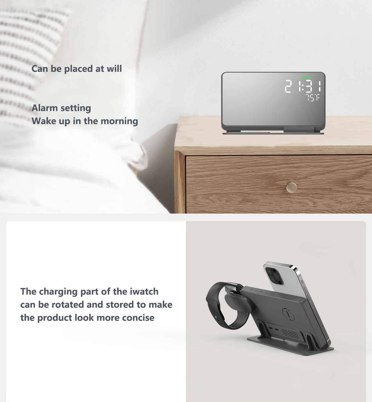 3 in 1 Wireless Charger For iP - Wireless Charger 3 In 1 ulasan dan harga