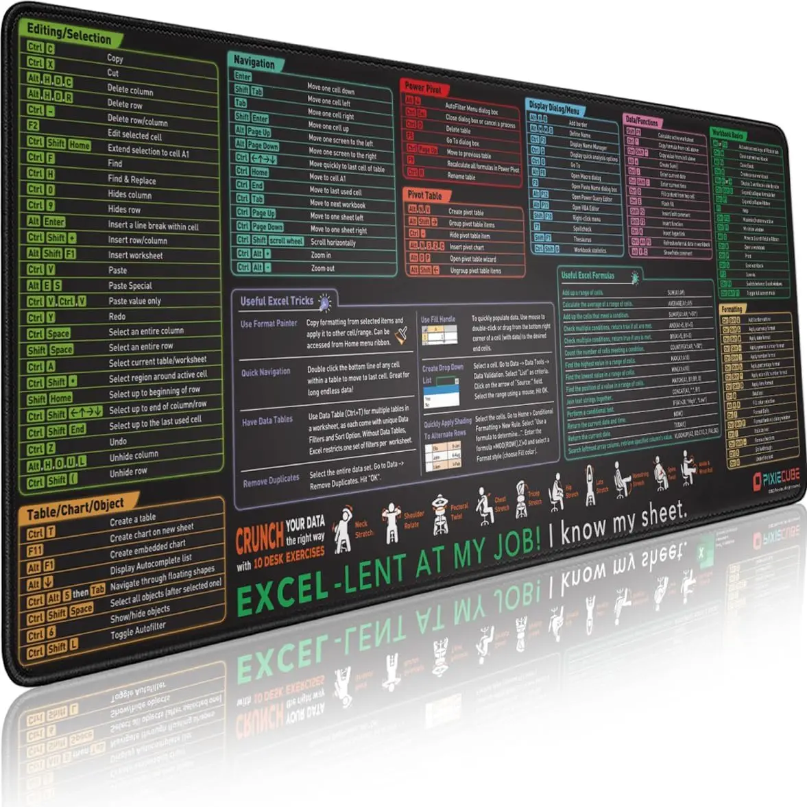 Office Excel Shortcut Large Mo - Tech Desktop Accessories ulasan dan harga