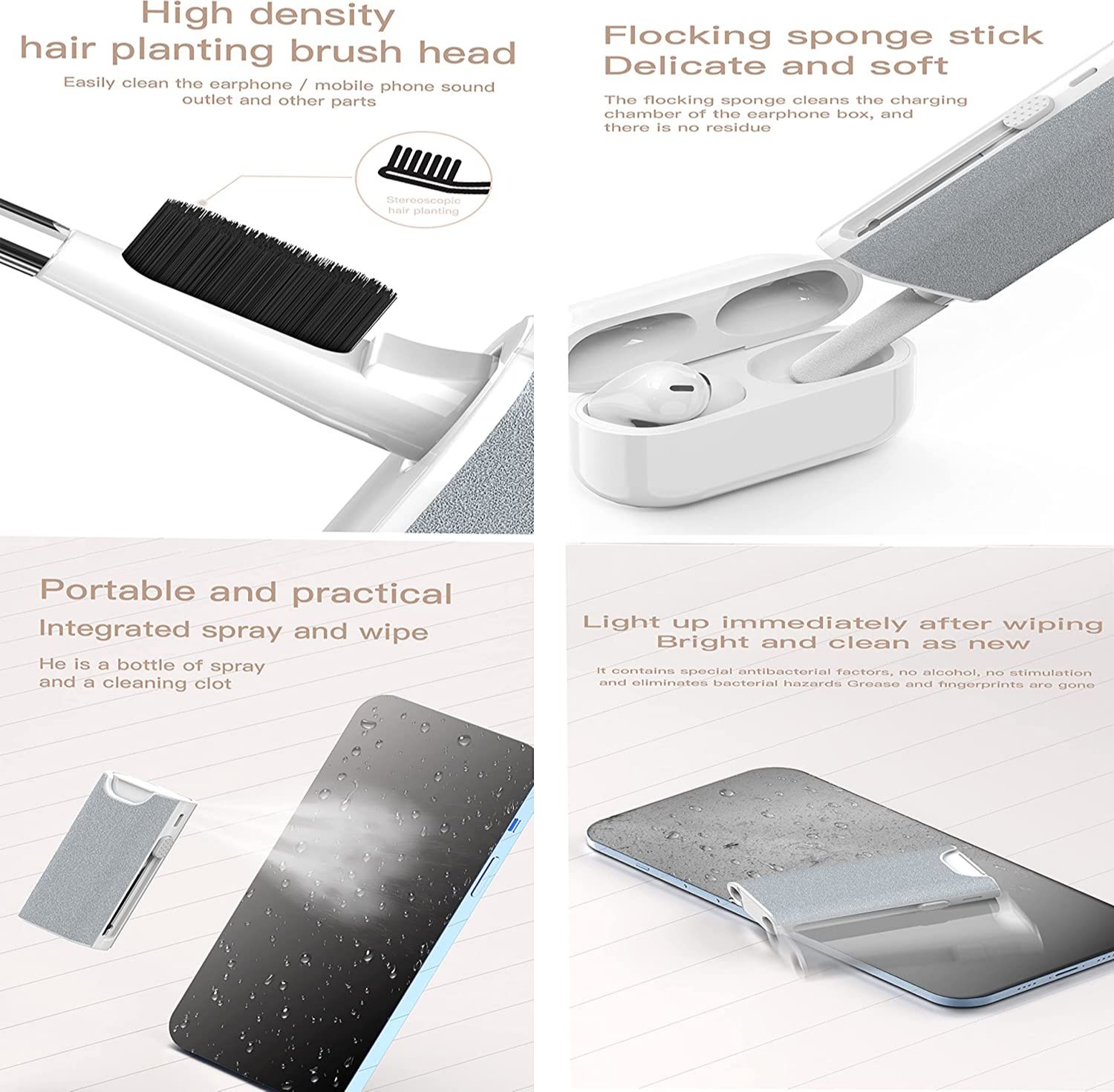 5 in 1 Earphone Cleaner Brush  - Power Bank Wireless ulasan dan harga