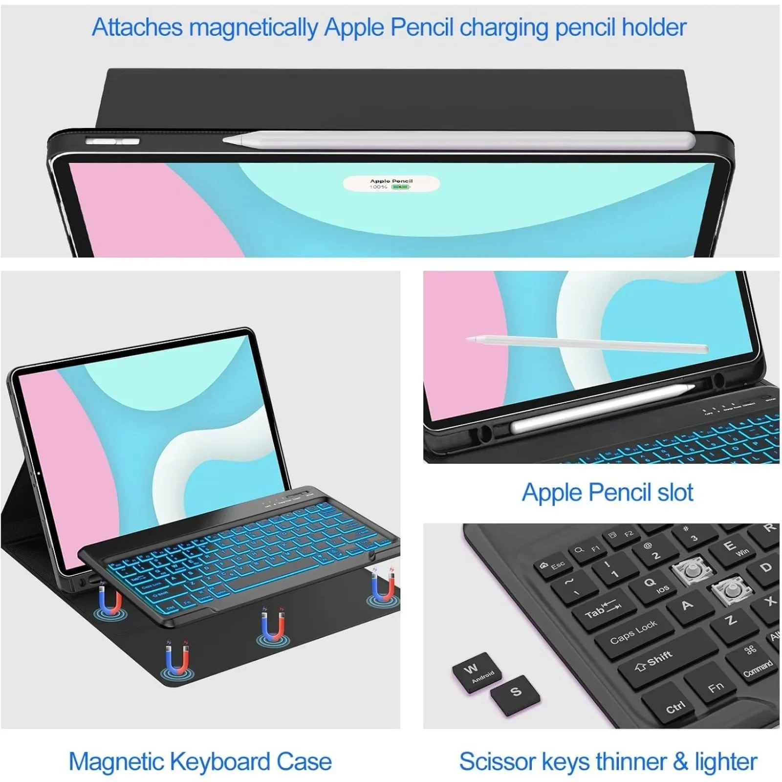 Keyboard Case for HONOR Pad X8 - Pen Holder Magnetic ulasan dan harga
