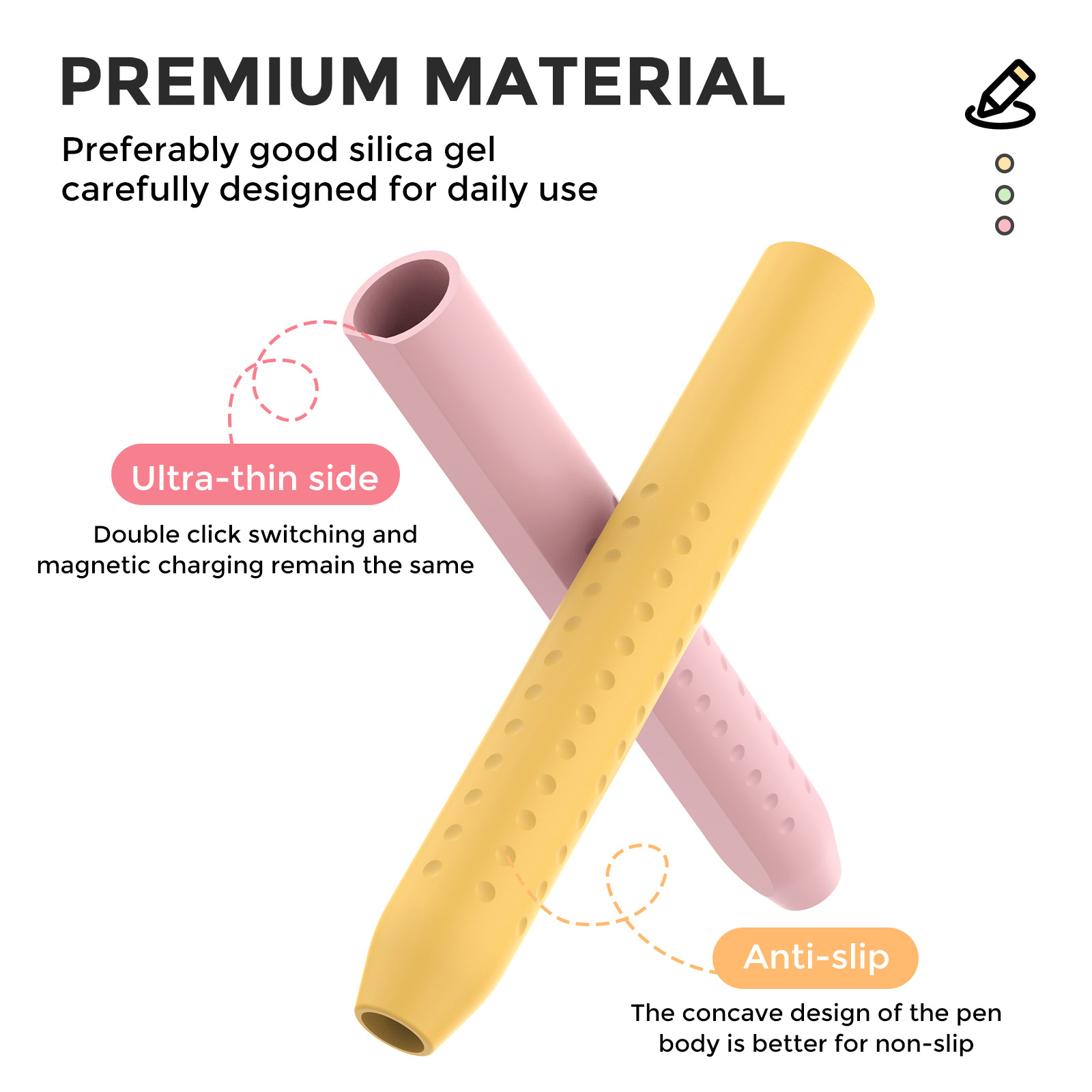 1PC Stylus Cover for Apple Pen - Pen Holder Magnetic ulasan dan harga