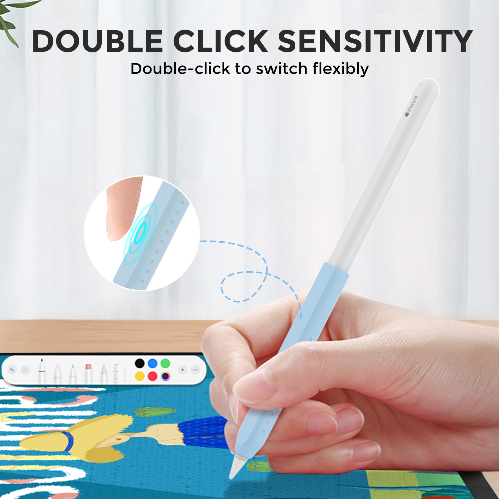 1PC Stylus Cover for Apple Pen - Pen Holder Magnetic ulasan dan harga