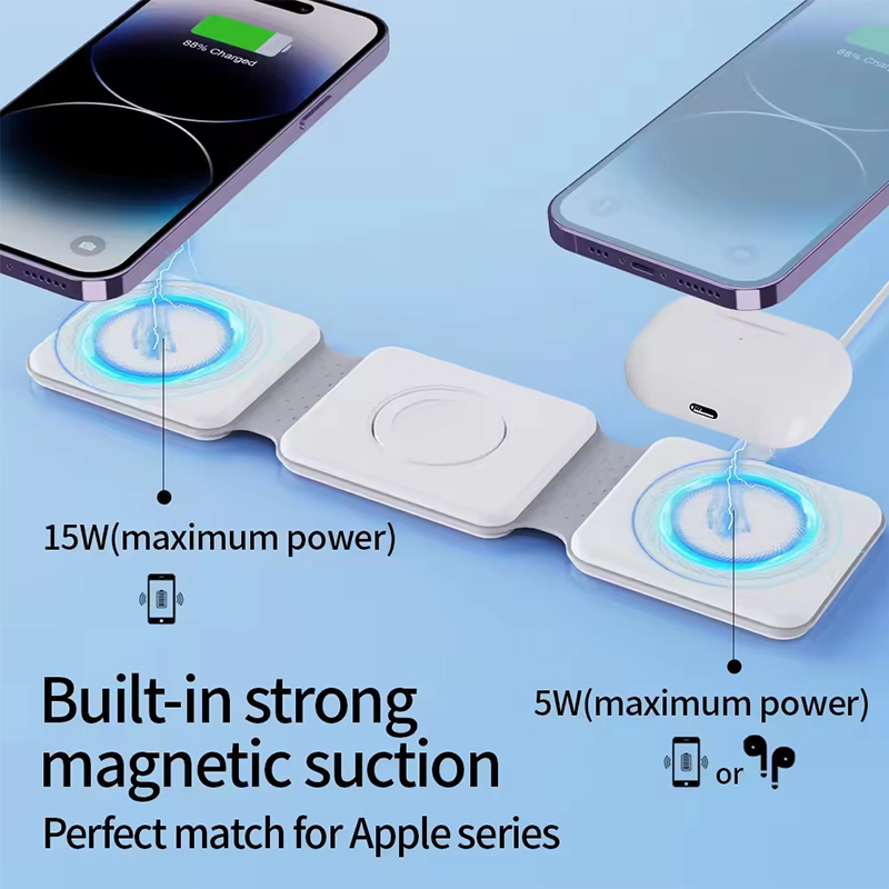 Universal Qi2 Magnetic Foldabl - Wireless Charger 3 In 1 ulasan dan harga