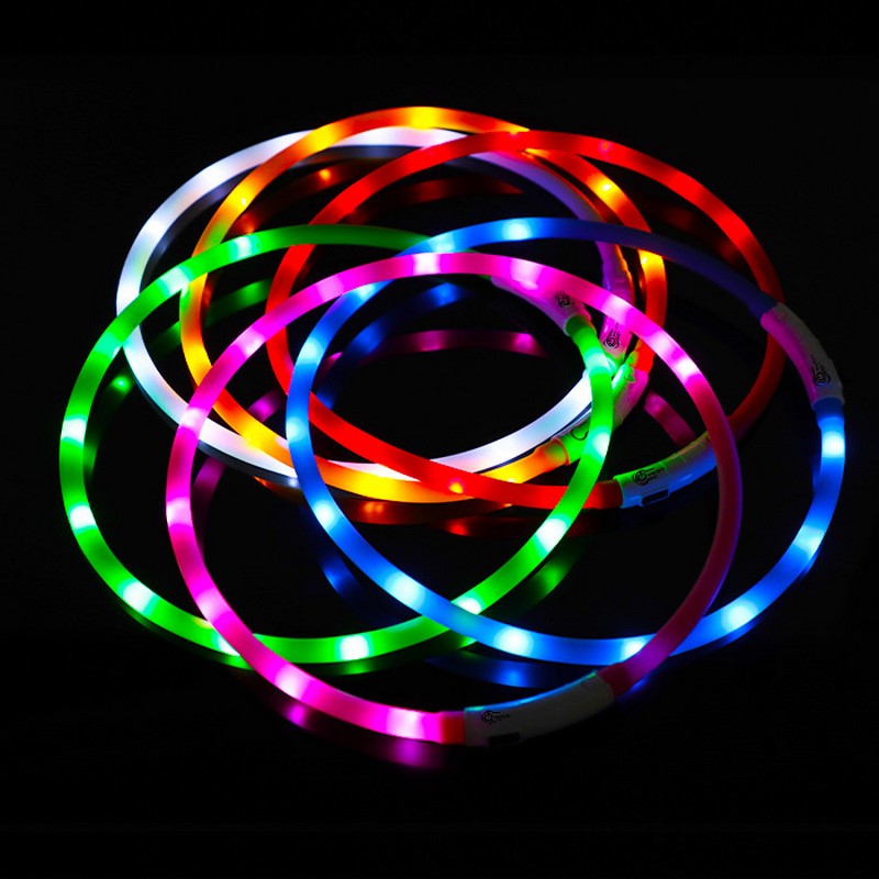 Silicone LED Dog Collar Rechar - Tech Dog Accessories ulasan dan harga