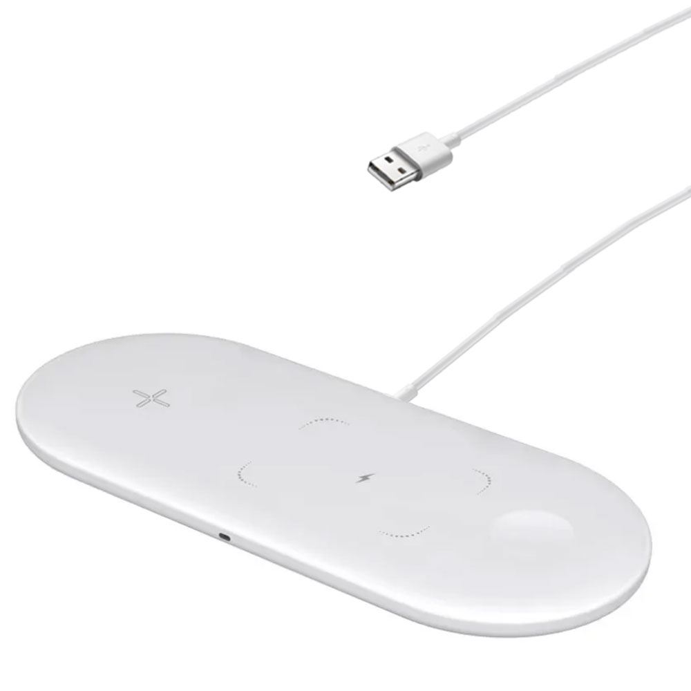 3-in-1 Wireless Charging Pad F - Wireless Charger 3 In 1 ulasan dan harga