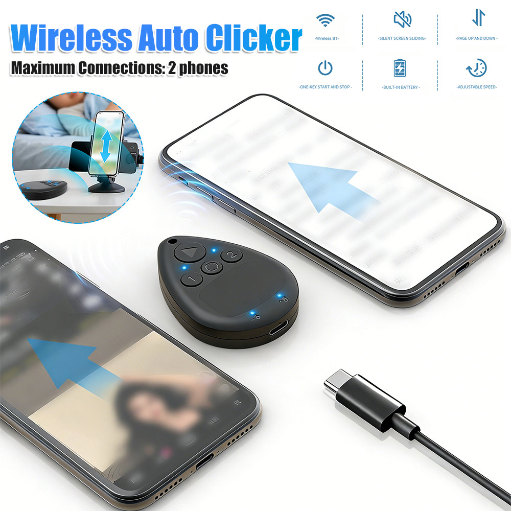 Wireless Auto Clicker with Bat - Power Bank Wireless ulasan dan harga