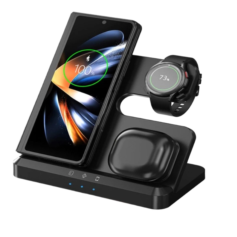 3 in 1 Wireless Charger Statio - Wireless Charger 3 In 1 ulasan dan harga
