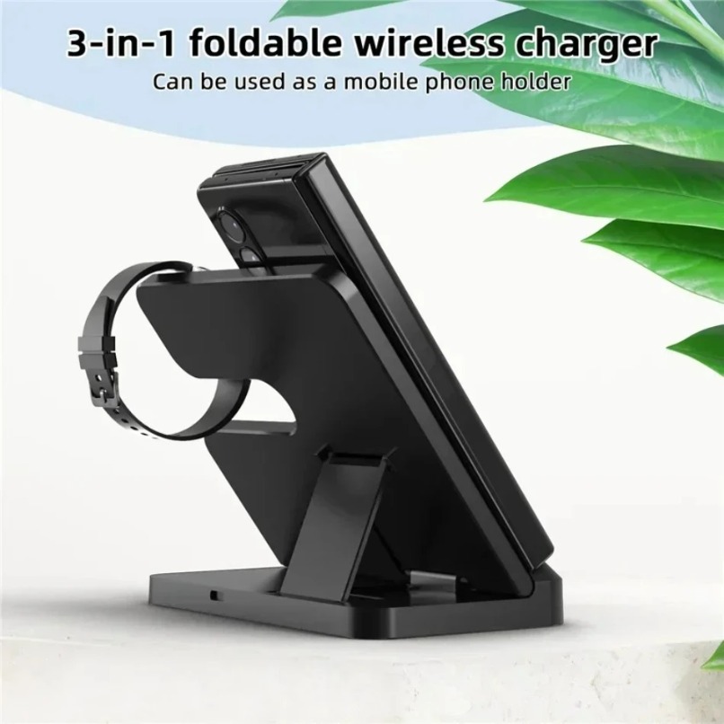 3 in 1 Wireless Charger Statio - Wireless Charger 3 In 1 ulasan dan harga