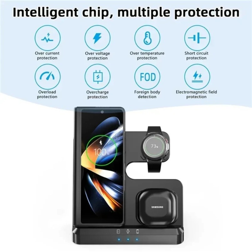 3 in 1 Wireless Charger Statio - Wireless Charger 3 In 1 ulasan dan harga