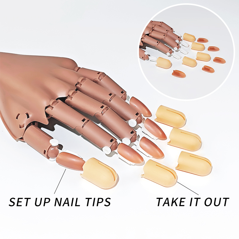 Nail Fake Practice Hand Movabl - Tech Accessories Products ulasan dan harga